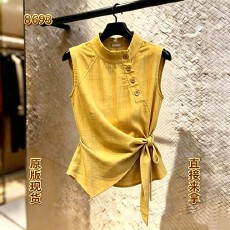 批发韩系时尚气质减龄上衣女2026夏季新款显瘦高级感独特精致无袖女装