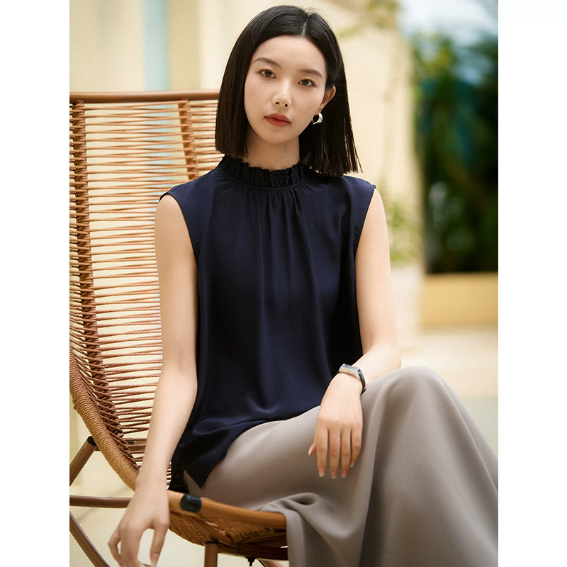 일반 실크 칭허 통기성 빛 산소 레이스 칼라 셔츠 26 새로운