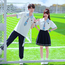 批发333#有货大量——实拍情侣校园风夏季短袖男女套装 班<b class='q'>服</b> 校<b class='q'>服</b>