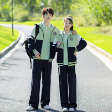 批发522-1#直筒裤三件套校园风学生春秋<b class='q'>套装</b>班服 校服