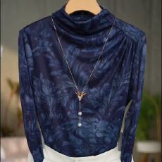 批发春季长袖<b class='q'>打底衫</b>2026新款网纱印花T恤时尚洋气内搭上衣女士小衫