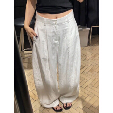 批发白色天丝山系速干工装裤2026春季轻薄质感巨好看大码<b class='q'>通勤</b>阔腿长裤