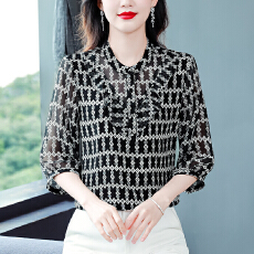 批发重磅真丝衬衫女七分袖2026夏季新款桑蚕丝中年<b class='q'>妈妈</b>装遮肚子上衣女