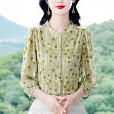 批发小清新减龄<b class='q'>衬衣</b>女2026新款新七分袖气质优雅时尚碎花<b class='q'>衬衫</b>气质小衫
