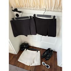 批发黑色<b class='q'>西装</b>半身裙裤辣妹防走光开叉a字包臀短裙女