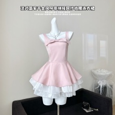 批发千金感度假风吊带连衣<b class='q'>裙</b>春夏2026生日晚<b class='q'>礼服</b>蓬蓬<b class='q'>公主裙</b>