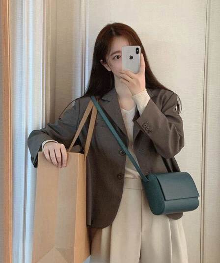 봄 가을 새로운 작은 양복 여성 코트 트렌디 쇼트 스타일 몸매 가꾸기 품격 외국 가스 맨위 캐주얼 정장 출퇴근 경력