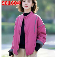 批发素雅原创品牌订制女装旗舰店2025冬季新品时尚拼接棉服短外套棉袄