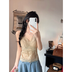 批发2026春夏新款深V性感蕾丝美背吊带背心内搭打底<b class='q'>内衣</b>女文胸抹胸