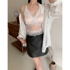 批发韩版春夏法式蕾丝蝴蝶美背Bra 蕾丝带胸垫背心<b class='q'>西服</b>内搭高级感吊带