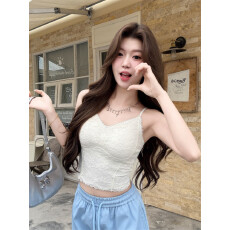 批发2026春夏法式<b class='q'>蕾丝</b>美背韩系高定无痕<b class='q'>蕾丝</b>吊带西服内搭高级感背心