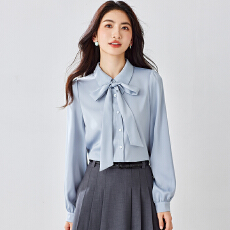 批发雪纺衬衫女春季新款<b class='q'>职业</b>穿搭正装白色通勤上衣教师面试<b class='q'>套装</b>衬衣