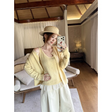 批发实拍  韩版<b class='q'>甜美</b>气质休闲显瘦针织两件套！