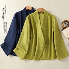 批发禅服棉麻中式西装外套打坐禅修拜佛衣服居士服佛系春秋款国<b class='q'>风衣</b>服