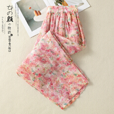 批发2026春夏新款纯苎麻双层<b class='q'>小脚裤</b>百搭显瘦萝卜裤