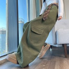 批发实拍2025秋冬新款加绒弯刀裤工装裤阔腿<b class='q'>休闲</b>裤直筒复古<b class='q'>运动</b>裤女