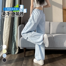批发<b class='q'>实拍</b>2026夏季新款薄款速干两穿工装裤高腰休闲裤<b class='q'>运动</b>裤女