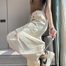 批发实拍2026夏季新款速干<b class='q'>裤</b>工装<b class='q'>裤</b>女高腰束脚阔腿两穿<b class='q'>哈伦</b>运动<b class='q'>裤</b>