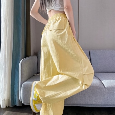 批发实拍2026夏季新款速干裤工装裤女薄款高腰束脚阔腿两穿<b class='q'>哈伦</b><b class='q'>运动裤</b>