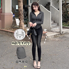 批发希野逸丰胯裤一条难以超越的<b class='q'>韩国</b>漫感腿精紧身显瘦小脚<b class='q'>牛仔裤</b>