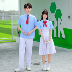 批发情侣装夏班服青少年小初高班服<b class='q'>演出服</b>合唱演出毕业服