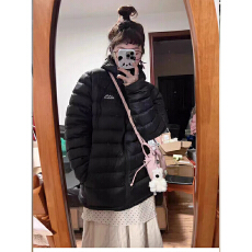 批发2025新款韩版修身排骨羽绒服女冬季轻薄情侣棉衣保暖连帽外套