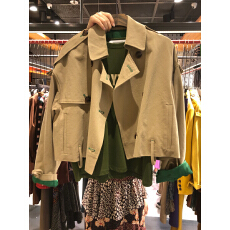 批发风衣女短款小个子2025秋季<b class='q'>新款</b>韩版宽松流行时尚女装<b class='q'>夹克</b>百搭