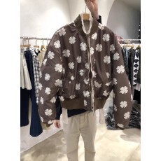 批发韩国东大门新款2025<b class='q'>秋</b>冬印花时尚拉链宽松两面穿棒球夹克短外