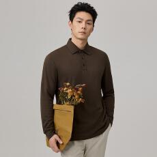 批发品质秋冬液氨棉翻领亲肌百搭长袖POLO衫