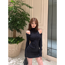 批发实拍春装复古<b class='q'>性感</b>欧美两件套包臀<b class='q'>连衣裙</b>子短裙+防晒开衫两件套女