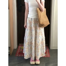 批发韩系碎花半身裙女夏季高腰显瘦宽松显瘦气质休闲风a字<b class='q'>大摆裙</b>子