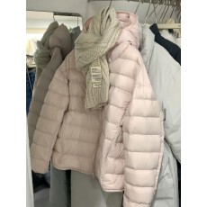 批发2026新款超好看轻薄排骨羽绒棉服女连帽短款保暖龟背冬季外套女