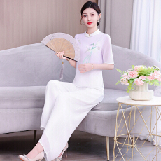 批发夏季新中式足疗技师工作<b class='q'>服</b>套装女高端SPA养生休闲会所<b class='q'>工装</b>