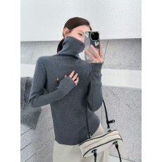 批发高领毛衣女欧洲站秋冬新款高级感<b class='q'>修身</b>内搭洋气减龄爆款针织打底衫
