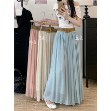 批发实拍实价2026韩系复古<b class='q'>棉麻</b>半身<b class='q'>裙</b>女春夏新款显廋垂感A字大摆长<b class='q'>裙</b>