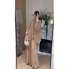 批发春夏新款气质时尚名媛风不规则长袖<b class='q'>雪纺衫</b>上<b class='q'>衣</b>+显瘦半身裙两件套