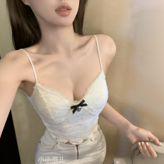 批发性感百搭纯欲吊带背心女秋<b class='q'>冬</b>季无袖打底内搭外穿修身显瘦美背上衣