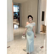 批发实拍  实价 高级感气质蕾丝拼接网纱<b class='q'>连衣裙</b>