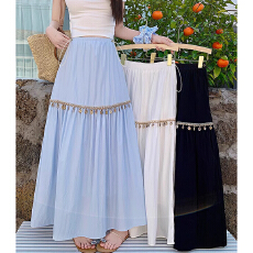 批发<b class='q'>孕妇装</b>夏季新款山本裙休闲显瘦垂感<b class='q'>中长款</b>大摆a字伞裙