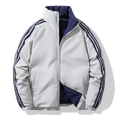 新款棉衣双面穿美式高街男女复古小众新款情侣潮牌羽绒棉衣外套