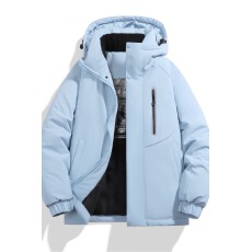 批发冬季新款户外石墨烯羽绒棉加厚宽松连帽面包服青少年潮款爆款棉衣