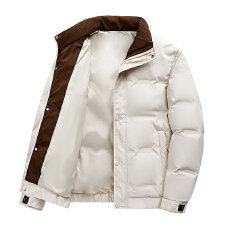 批发<b class='q'>男</b>士立领<b class='q'>羽绒服</b>新款潮牌工装冬季白鸭绒加厚保暖休闲外套