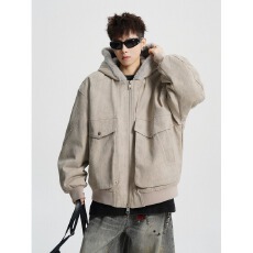 批发男冬美式慵懒风痞帅百搭棉服加厚保暖宽松潮牌休闲连帽外穿棉衣