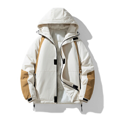 批发新款潮流拼色冬季防风保暖冲锋衣棉服男女宽松休闲棉袄