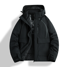 工装冲锋衣夹克男士秋冬新款棉袄复古棉服外衣加厚外套羽绒棉衣