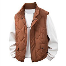 批发秋冬立领马甲男士户外防寒棉马甲加厚无袖外套