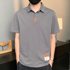 批发夏季纯棉半袖Polo衫男2026新款时尚休闲翻领T恤衫<b class='q'>潮</b>牌港风上衣男
