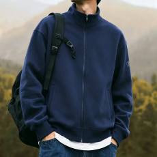 批发保暖立领抓绒衣男2026秋季休闲摇粒绒卫衣外套情侣款运动夹克女