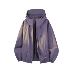 春秋高品防风夹克男连帽户外防水登山服软壳冲锋衣女休闲外套情侣