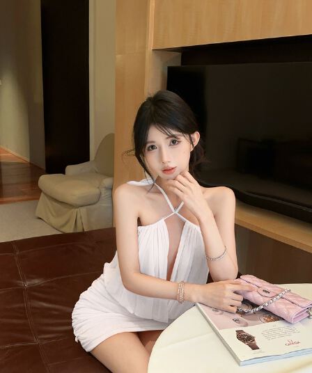 실사 정가 섹시함 행침 목 망사 패치워크 몸매 가꾸기 주름 타이트 스커트 드레스